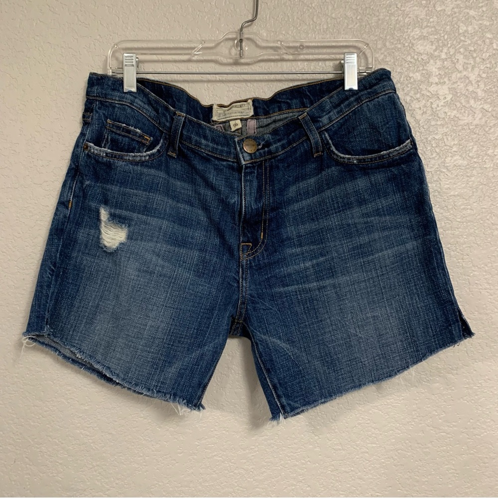 Current Elliott Jean Shorts Womens 29 Cutoff DIY Boyfriend Baggy Distressed 35x5
